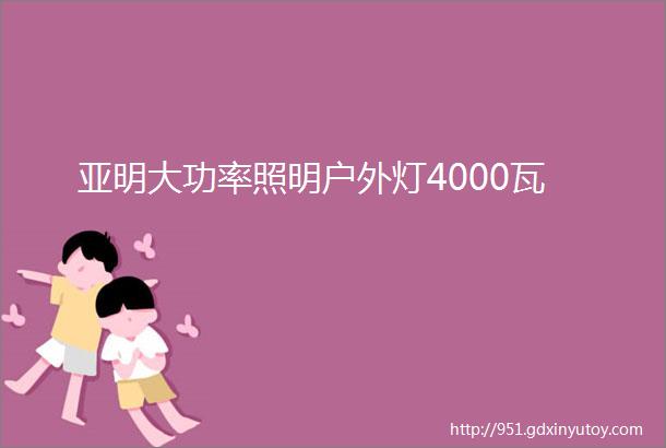 亚明大功率照明户外灯4000瓦