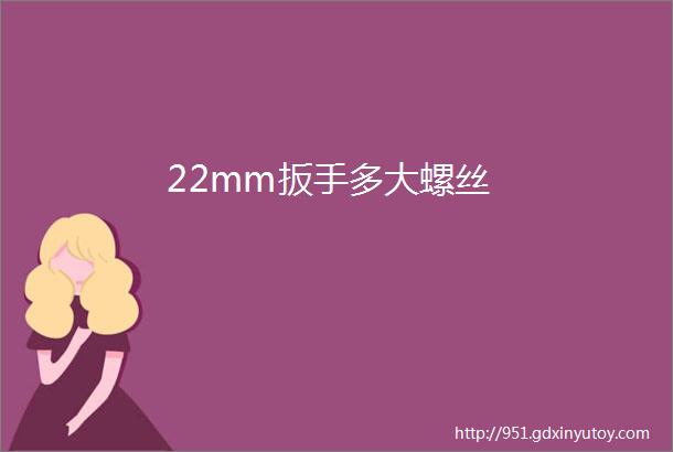 22mm扳手多大螺丝