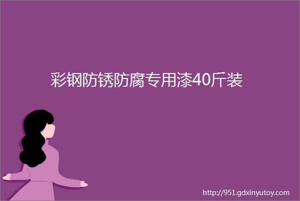 彩钢防锈防腐专用漆40斤装