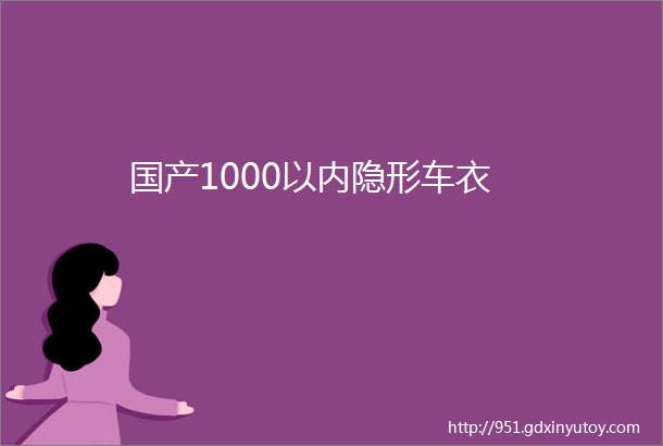 国产1000以内隐形车衣