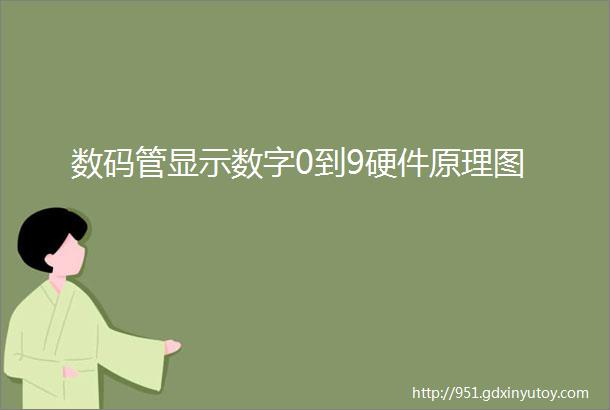 数码管显示数字0到9硬件原理图