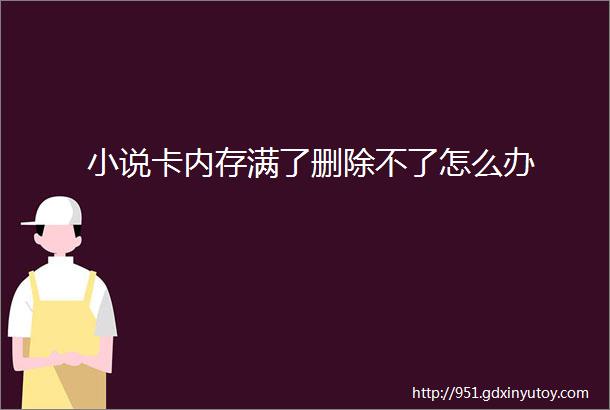 小说卡内存满了删除不了怎么办