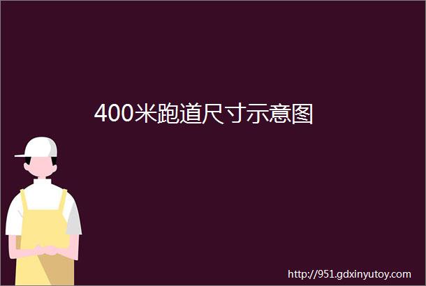 400米跑道尺寸示意图