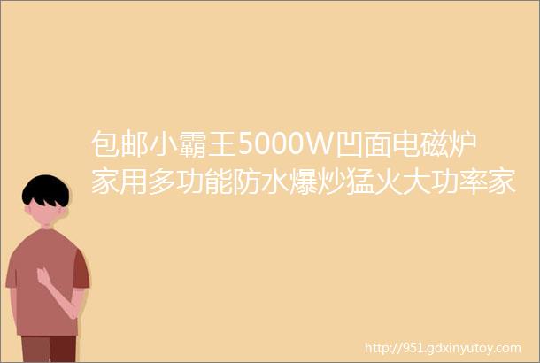 包邮小霸王5000W凹面电磁炉家用多功能防水爆炒猛火大功率家用正品