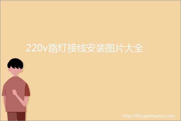 220v路灯接线安装图片大全