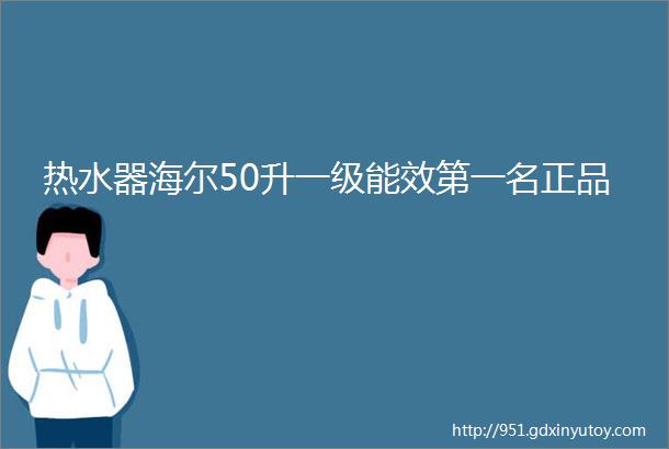 热水器海尔50升一级能效第一名正品