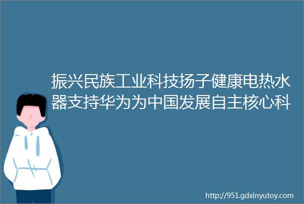 振兴民族工业科技扬子健康电热水器支持华为为中国发展自主核心科技点赞