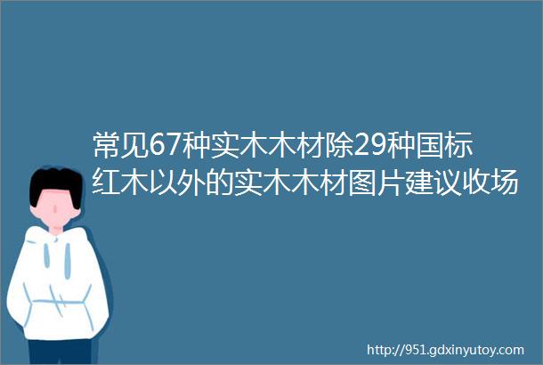 常见67种实木木材除29种国标红木以外的实木木材图片建议收场藏