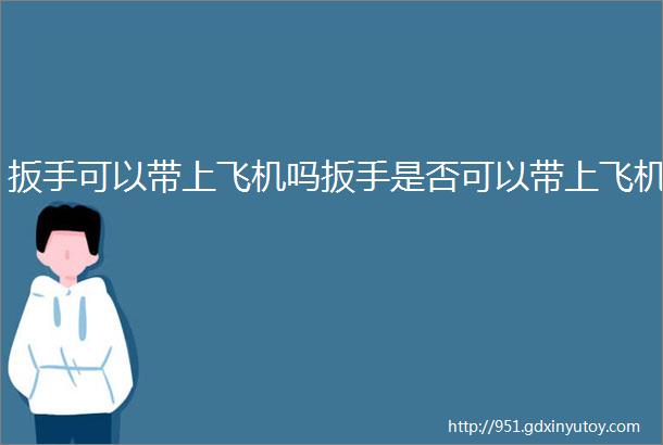 扳手可以带上飞机吗扳手是否可以带上飞机