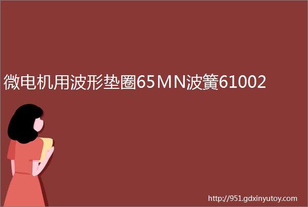 微电机用波形垫圈65MN波簧61002