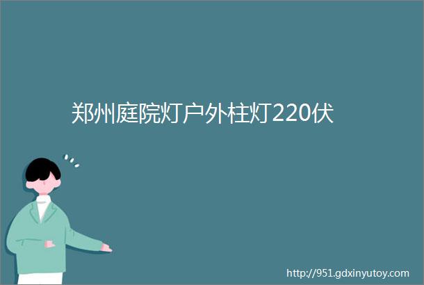 郑州庭院灯户外柱灯220伏