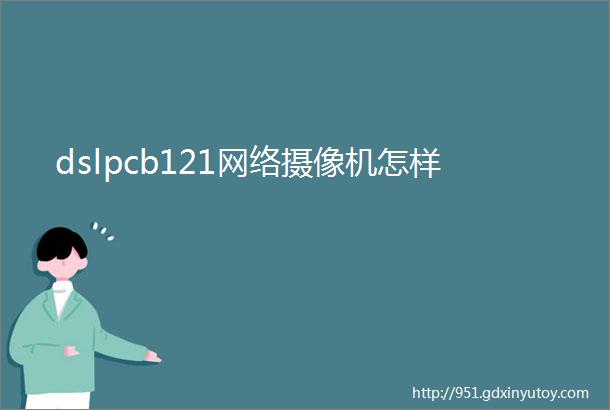 dslpcb121网络摄像机怎样