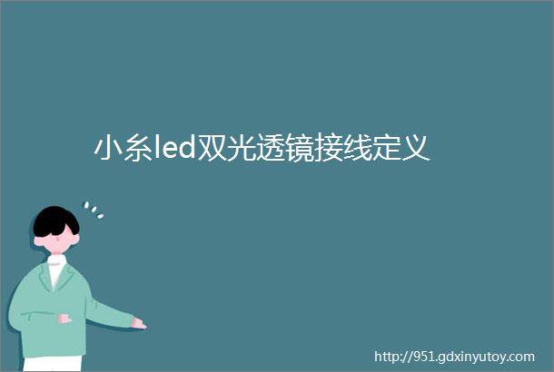 小糸led双光透镜接线定义